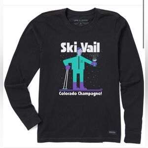 NWT - Life Is Good - Ski Vail long sleeve tee